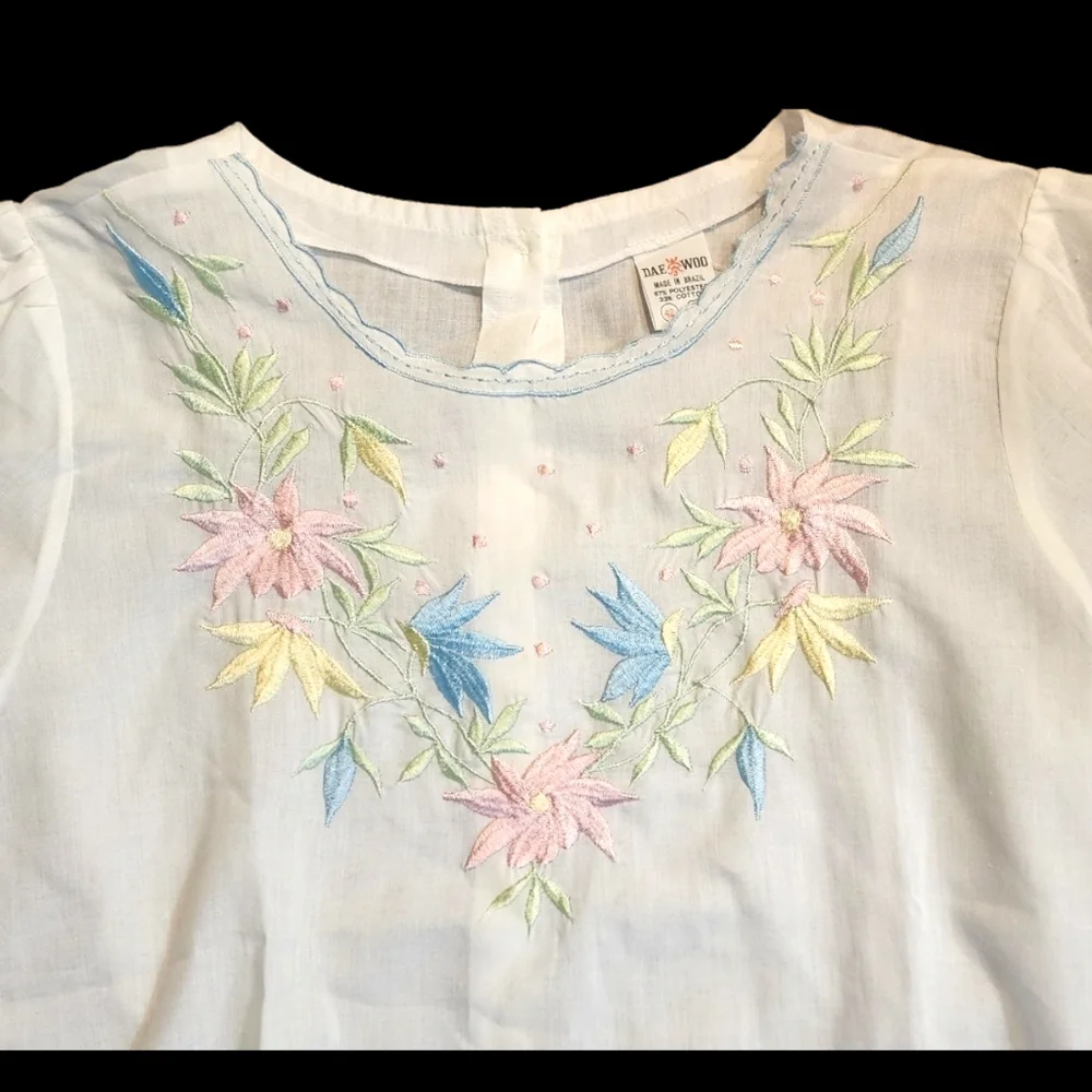🌸Vintage 70s Cotton Top - Picture 12 of 12